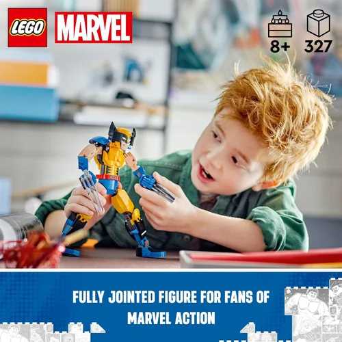 Vista 2 de LEGO Marvel Wolverine Figura de Construcción 76257 Figura de Acción de Marvel Construible, Figura Coleccionable de Marvel Completamente Articulable