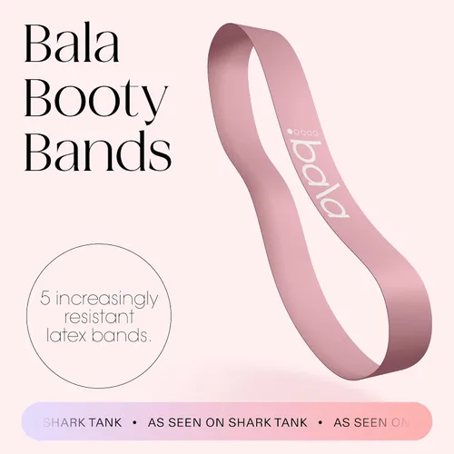 Vista 2 de Bala Booty Bands Resistance Bands for Women & Men - Elastic Exercise Bands for Working Out - Wrist, Ankle, Legs & Booty Bands - Workout Resistance