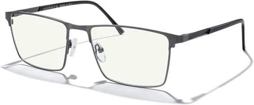 Vista 9 de MERRY'S Gafas de bloqueo de luz azul para hombre, gafas de lectura vintage para computadora para hombre Negro