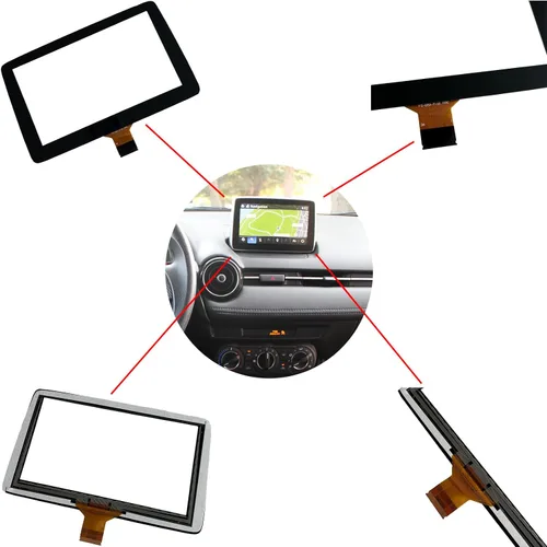 Vista 9 de Digitizador de pantalla táctil de 7 pulgadas de vidrio para pantalla táctil de auto para Mazda 3 2014 2015 2016 Scion iA 2016 Mazda CX-3 2016 2017
