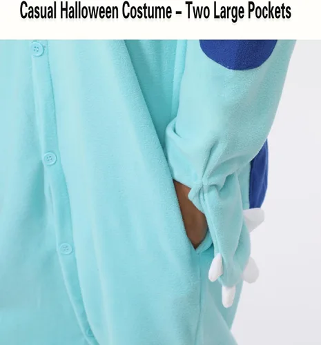 Vista 4 de Funnyparty Pijama de cosplay de animales de dibujos animados mameluco disfraz de Halloween adulto de una pieza ropa de dormir mujeres hombres