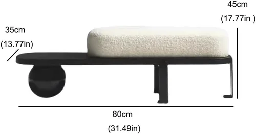 Vista 3 de Ottomans Nordic Creative Shoe Rack Bench Home Changing Shoe Stool Sofa Stool Suitable for Living Room Bedroom Porch Corner Corridor Footrest Stool