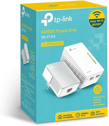 Vista 4 de TP-Link Extensor WiFi Powerline - Adaptador Powerline, Plug & Play, ahorro de energía, Ethernet sobre potencia, expande conexiones cableadas y WiFi