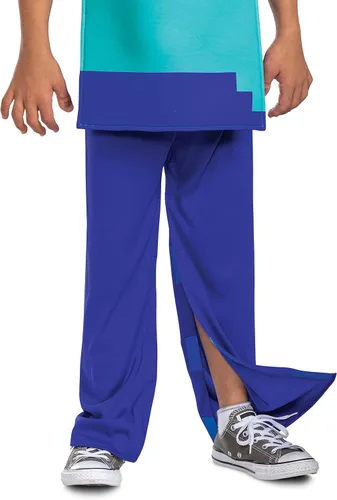 Vista 4 de Disguise Disfraz de Steve para niños, disfraz oficial de Minecraft adaptable y cabeza