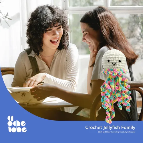 Vista 7 de Crochetobe Kit de ganchillo para principiantes, el kit de inicio de ganchillo incluye instrucciones fáciles de seguir y tutoriales en video, kit