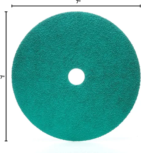Vista 4 de 3M Green Corps Fibre Disc, 01921, 7 in x 7/8 in, 50, 20 discos por caja