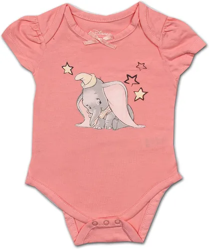 Vista 3 de Disney Paquete de 3 mamelucos de Dumbo Princess or Winnie The Pooh para recién nacidos rosagris o rosaverdegris o rosabeige