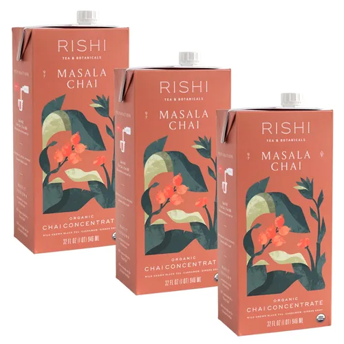 Vista 14 de Rishi Tea Concentrado de Bebida London Fog - Certificado Orgánico USDA, Té Negro y Bergamota, Incremento de Energía - Caja de 32 fl oz, 8 Porciones