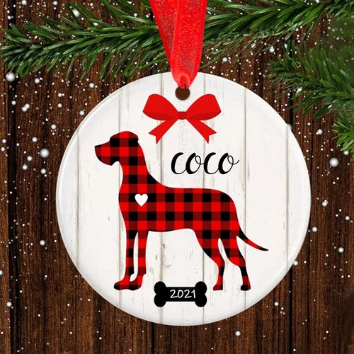 Vista 16 de Adorno de Navidad para mascotas, adorno de Beagle, regalos para amantes de mascotas, regalo conmemorativo para mascotas, recuerdo de Beagles