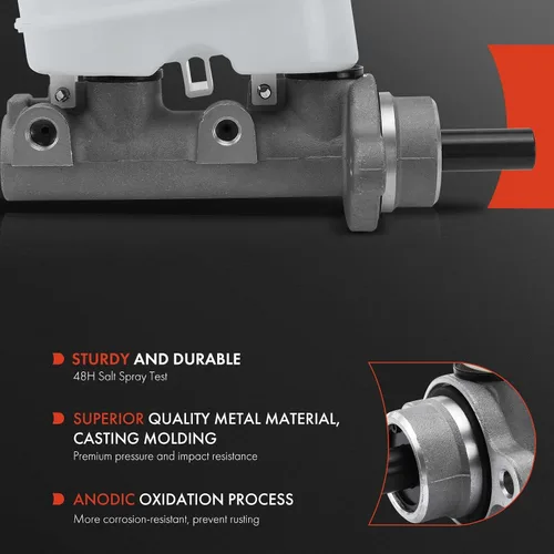 Vista 2 de A-Premium Cilindro maestro de freno con depósito y tapa compatible con vehículos Jeep - Wrangler 1995, L6 4.0L - Reemplaza# 4761940