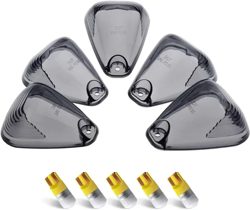 Vista 5 de HERCOO Lentes de luces LED para techo, color ámbar, para cabina, compatible con 1999-2016 Super Duty F250 F350 F450 F550 Reemplazo del mercado