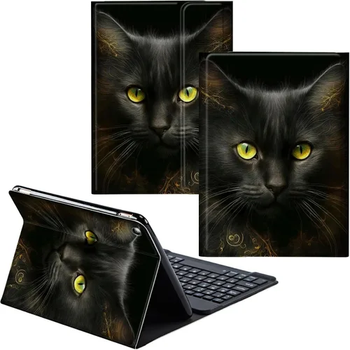 Vista 59 de Funda para Samsung Galaxy Tab S6 Lite 2022/2020 Teclado inalámbrico desmontable y cubierta de soporte de piel sintética Funda protectora