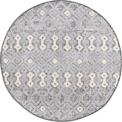 Vista 13 de Unique Loom Arlo Collection Alfombra de área - Lenny (rectangular 2' 0" x 3' 0", carbón/marfil)