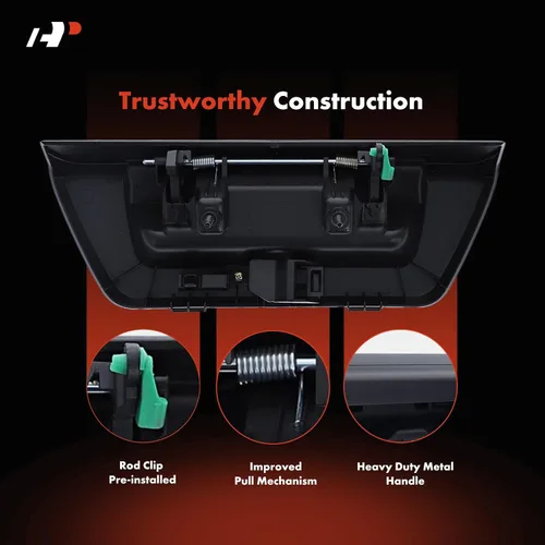Vista 4 de A-Premium Manija de Compuerta Trasera de Metal Mejorada Manija de Pestillo de Compuerta Elevadora con Orificio para Cámara Compatible con Ford F-150