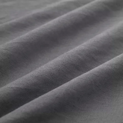 Vista 2 de ATLINIA Funda de colchón 100 % lino, 1 pieza lavada a la piedra con bolsillo profundo de 15 pulgadas hecha de lino puro francés, ropa de cama Gris