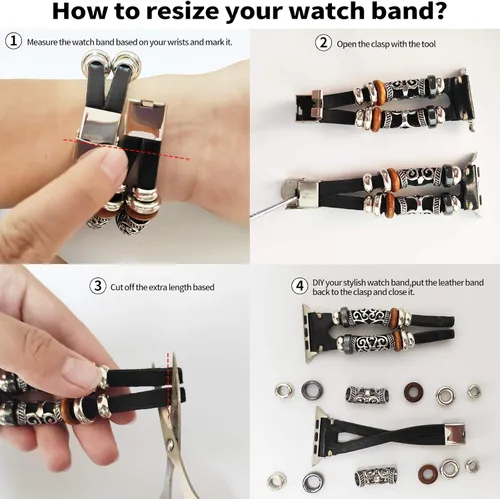 Vista 7 de Compatible con Apple Watch Band de 1.811 in 1.772 in 1.732 in 1.654 in 1.614 in 1.575 in 1.496 in 1.929 in, iWatch Series