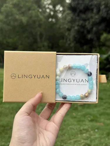 Vista 4 de LINGYUAN Pulseras de buena suerte para mujeres y hombres, inspiradoras de amor de la suerte, pulsera atractiva de sanación energética, pulsera