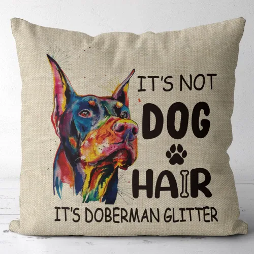 Vista 4 de Funda de almohada de lino con corazón de perro salchicha, 18 x 18 pulgadas, funda de cojín decorativa de lino y algodón para sofá o cama