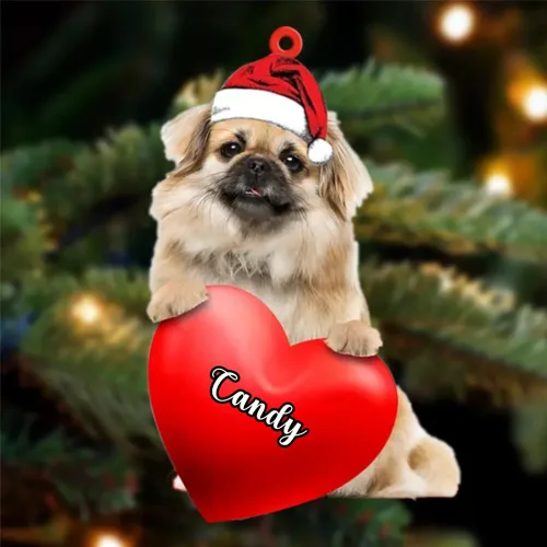 Vista 128 de Adornos de Navidad personalizados para perros, nombre personalizado, adorno de Malamute de Alaska, adornos acrílicos, regalos de Navidad, amantes