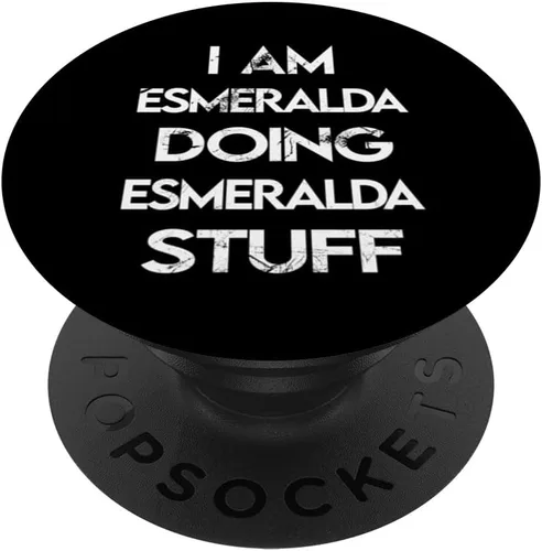 Vista 6 de I Am Esmeralda Doing Esmeralda Stuff PopSockets MagSafe PopGrip for iPhone