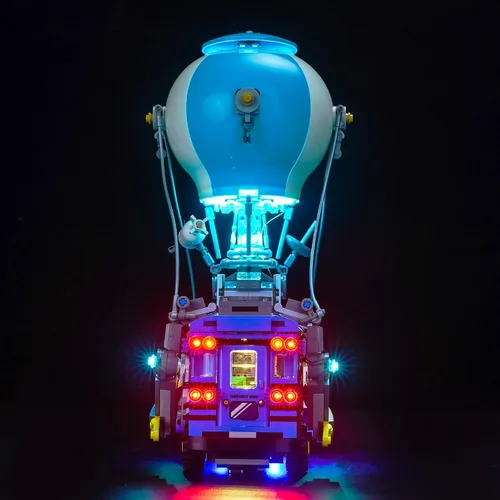 Vista 2 de LocoLee Kit de luces LED versión RC compatible con Lego 77073 Battle Bus Fortnite, accesorios de iluminación creativa compatibles con Lego 77073