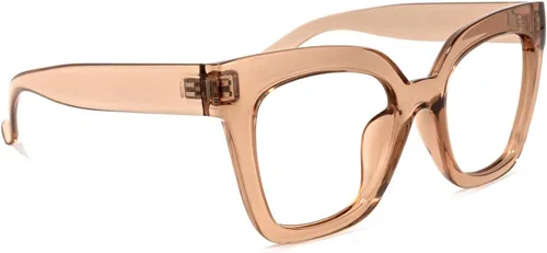 Vista 33 de Zeelool Gafas de luz azul para mujer de moda de tira cuadrada de moda gafas de computadora gafas antifatiga ocular Malcolm JGA000269-22B