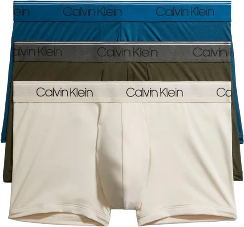 Vista 15 de Calvin Klein Ropa interior de microfibra elástica para hombre, paquete de 3 troncos 3 Negro