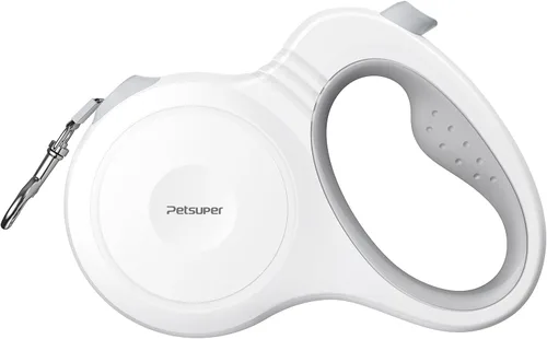 Vista 10 de Correa retráctil para perro de 10 pies con función de bloqueo automático, retracción sin enredos de 360° y mango ergonómico ligero para perros