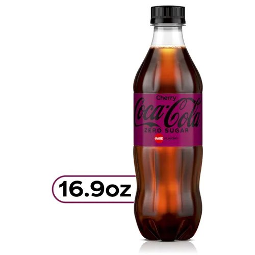 Vista 5 de Coca-Cola Cherry Coke Zero Sugar 16.9 fl oz Paquete de 12