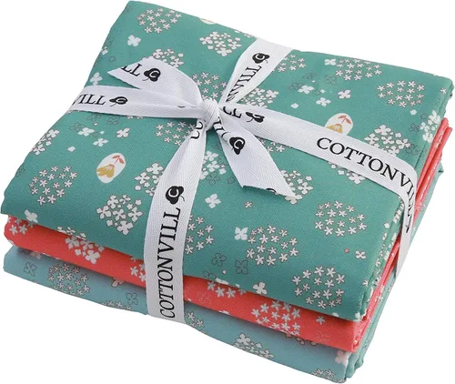 Vista 11 de COTTONVILL Colección Bloom 20COUNT - Tela de acolchado con estampado de algodón (1 yarda, 01-Bloom Main-1)