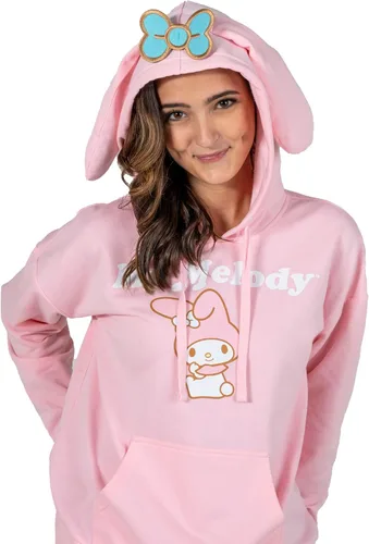 Vista 4 de Bioworld Sanrio My Melody Juniors Sudadera Cosplay Rosa