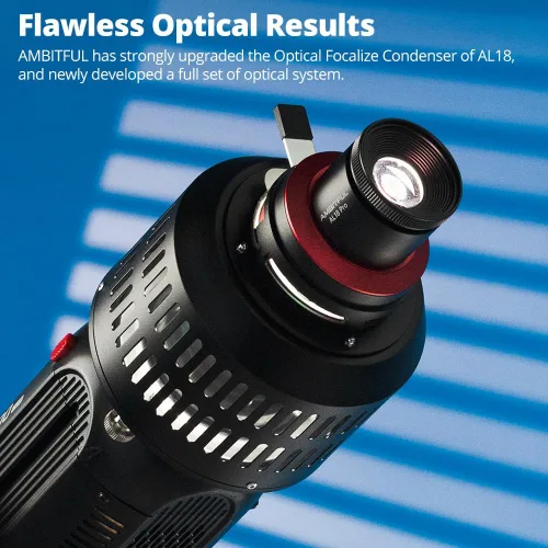 Vista 3 de AMBITFUL AL-18 Pro - Foco óptico Snoot para fotografía, kit de fotografía profesional Bowens Mount Snoot, compatible con LE200, LE300 SL60W, SL60II