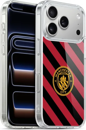 Vista 136 de Head Case Designs Funda de gel con licencia oficial del Manchester City Man City FC Away 2022/23 [protección de grado militar] compatible con Apple