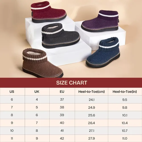 Vista 6 de EverFoams Pantuflas cómodas de espuma viscoelástica para mujer con suela de goma para interiores y exteriores