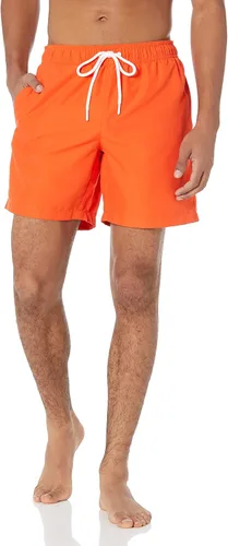 Vista 7 de Amazon Essentials Traje de baño para hombre con forro de malla, bolsillos, cierre de cordón