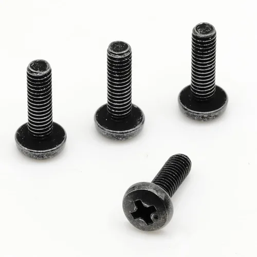 Vista 2 de ReplacementScrews Tornillos de soporte compatibles con Insignia NS-43D420NA20 (NS43D420NA20) (NS43D420NA20), Complete Feet / Legs Screw Set, Black