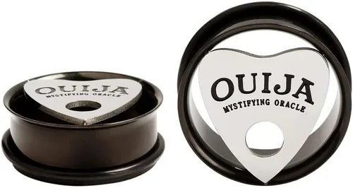 Vista 5 de KUBOOZ OUIJA MYSTIFYING ORACLE - Tapones para los oídos con diseño de túneles de acero inoxidable