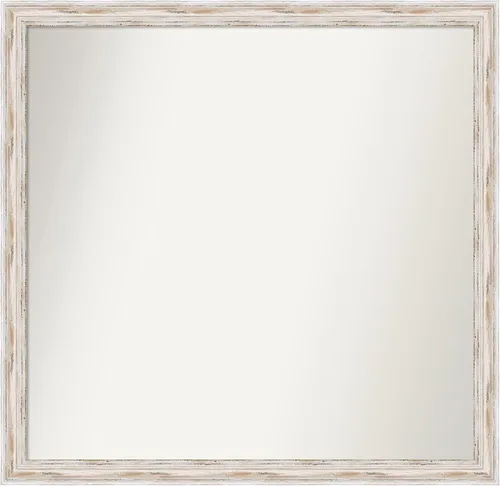 Vista 130 de Amanti Art Espejo personalizado, espejo de baño estrecho Alexandria White Wash, espejo de pared o espejo de tocador de baño sobre el fregadero