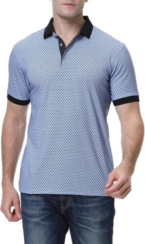 Vista 2 de PRIUMPH Mens Golf Polo ShirtsShort Sleeve Quick Dry Moisture Wicking Golf Polo Shirts for Men