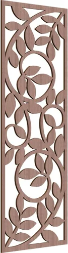 Vista 154 de 9 3/8"W x 24 3/8"H x 1/4"T Utica Decorativo Fretwork Madera Paneles de Pared, Abedul