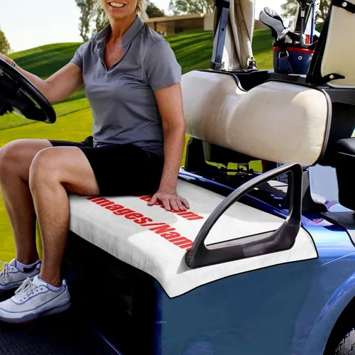 Vista 3 de Fundas de asiento de carrito de golf, toalla de manta de asiento de carrito de golf, cubierta de asiento de carrito de golf para asientos de 2