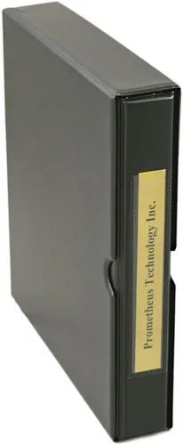 Vista 4 de Kit corporativo con carpeta de registros, sello corporativo, certificados con trozos, papel de minutos en blanco y más; Blumberg Black Beauty