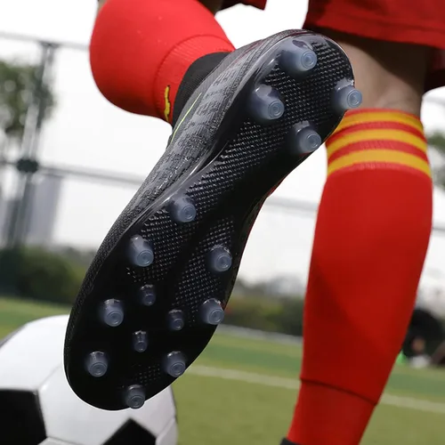 Vista 7 de Qzzsmy Tenis profesionales de fútbol para hombre, para interiores y exteriores, para competición, entrenamiento, atléticos, para niños grandes