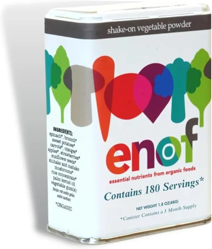 Vista 9 de ENOF Polvo orgánico de frutas y verduras para niños y adultos 10 ingredientes limpios - fresa, espinacas Polvo vegetal sin gluten y OMG