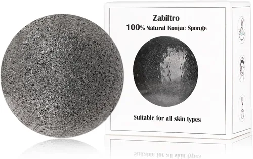 Vista 13 de Esponjas faciales naturales de Konjac - Semicírculos - para una limpieza facial suave y exfoliación ecológica - Cuidado de la piel Limpieza