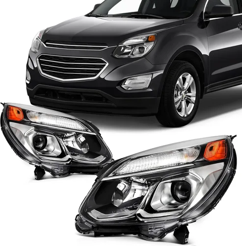 Vista 8 de SCITOO Faros delanteros para Chevy Silverado 1500/2500 1999-2002, para Chevy Suburban 1500/2500 2000-2006, carcasa cromada, reflector ámbar, lente