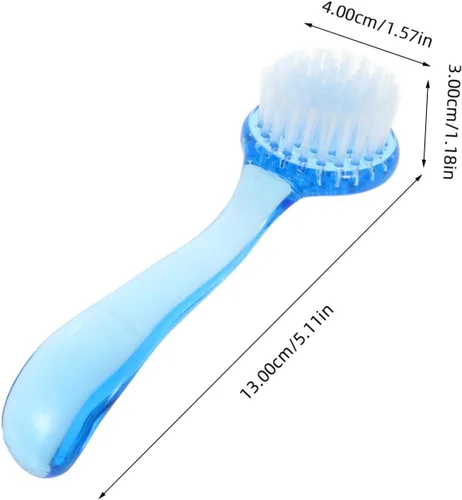 Vista 2 de Artibetter Cepillo facial de silicona, 4 piezas, cepillo de limpieza facial con mango, cepillo exfoliante facial de cerdas suaves, cepillo limpiador