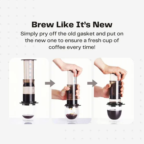 Vista 5 de Sello de émbolo de repuesto, compatible con cafetera y cafetera espresso AeroPress®