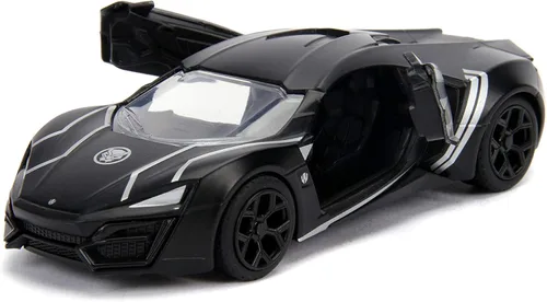 Vista 3 de Jada Toys Metals - Vehículo fundido a presión Avengers W Motors Lykan HyperSport, a escala 1:32, color negro (JA30302)