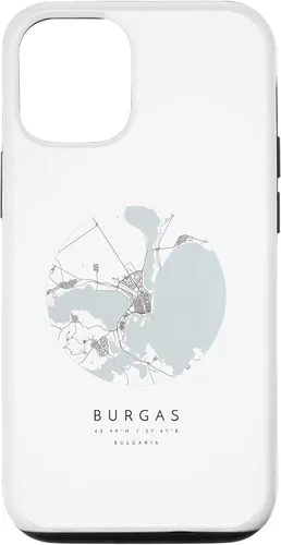 Vista 28 de Burgas Bulgaria Coordinates map - Carcasa para iPhone 16